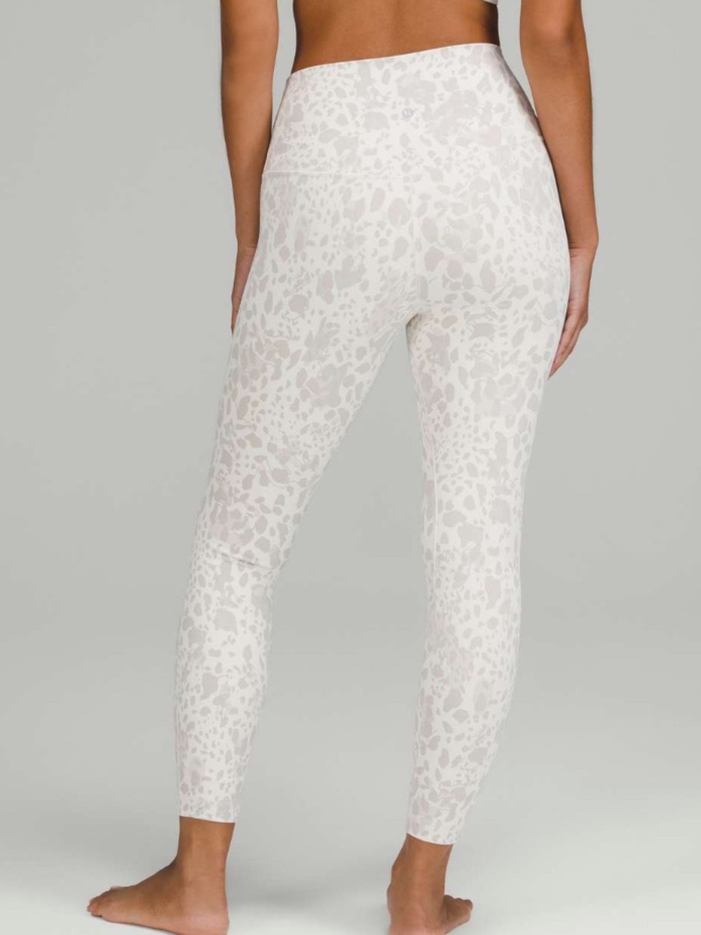 Lululemon Align High-Rise Pant 25" Cheetah Camo Antique White Multi size 14